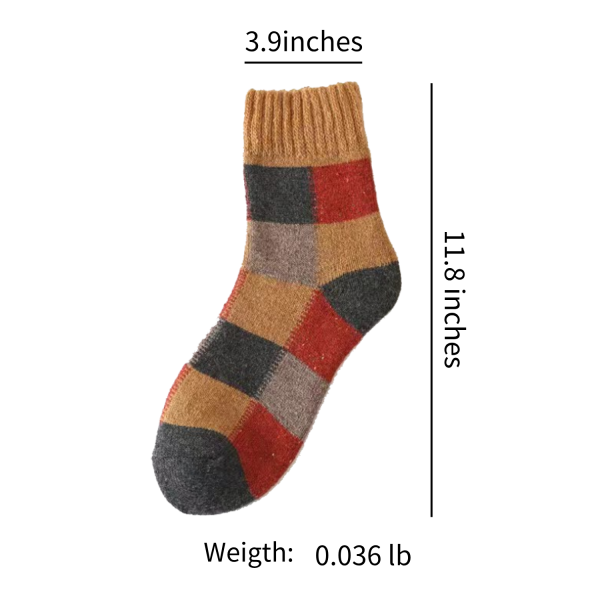 Autumn and winter mid-tube wool socks