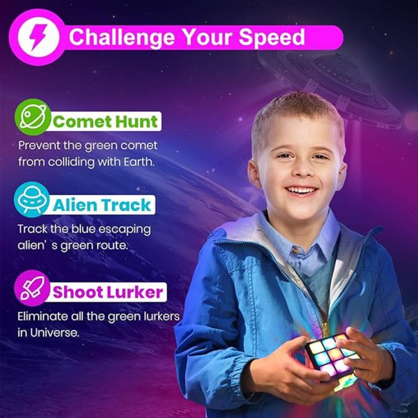 Unique Kids Flashing Cube Educational Toy