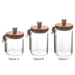 13&18&28 OZ Coffee Bean Cup Jar Glass Bottle W/ Spoon