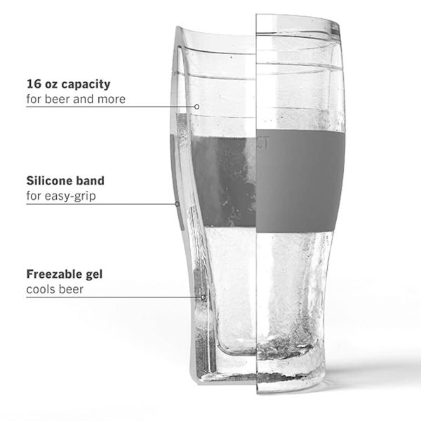 16 OZ Silicone Ring Double Walled Insulated Glass