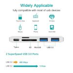 6 in 1 USB C Adapter for MacBook Laptop Computer