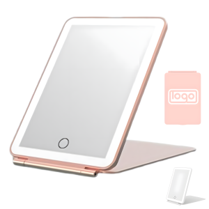 Portable Folding Tricolor Light Led Makeup Mirror