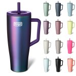 30&40 OZ Stainless Steel Tumbler Cup w/ Handle and Straw