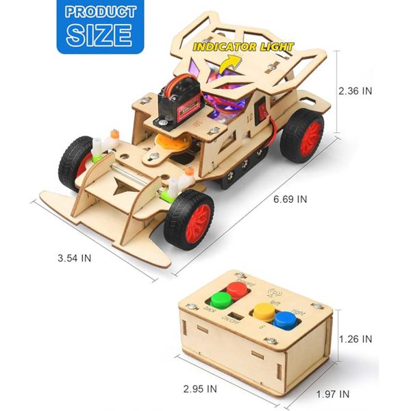 Wooden Jigsaw Puzzle Remote Control Car Toy