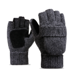 Wool and fleece gloves