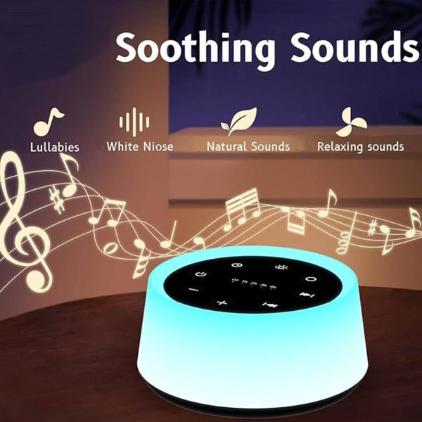 White Noise Speaker USB Night Lamp W/ Timed
