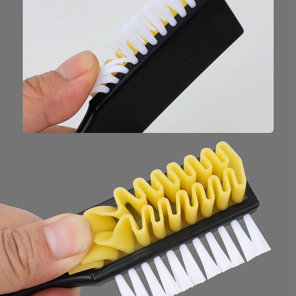 Dual-Sided Shoe Brush for Gentle & Effective Cleaning