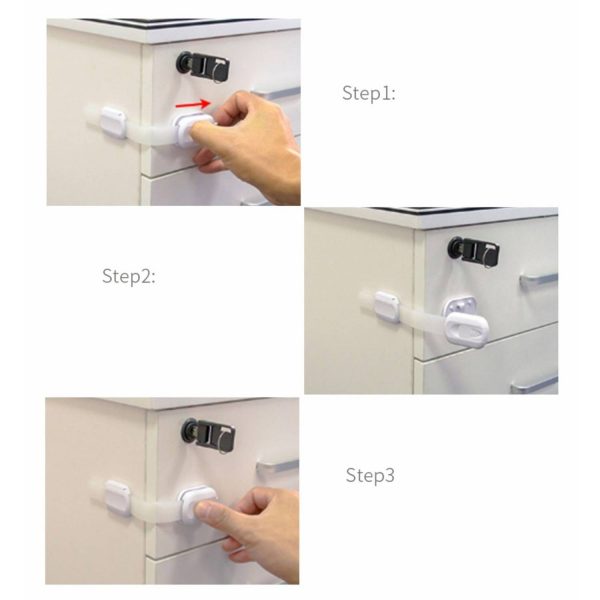 4-Pack Drawers and Cabinets Baby Safety Lock