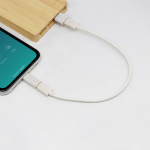 Round Bamboo Data Cable Storage Box