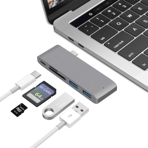6 in 1 USB C Adapter for MacBook Laptop Computer