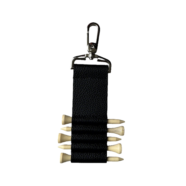 Golf Tee Storage Faux Leather Pouch