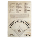Fun Double Battle Wood crafts Baseball Dice Board Game