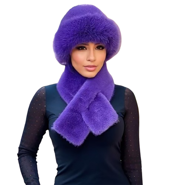 Beanie Hat W/ Scarf