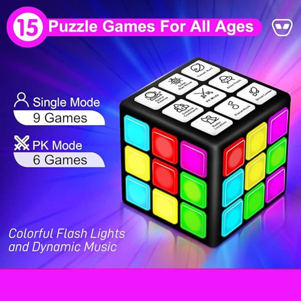 Unique Kids Flashing Cube Educational Toy