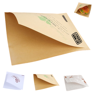 Donuts Sandwich Trigonometric Kraft Paper Bag