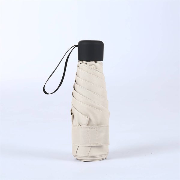 35in Folding Mini Capsule Umbrella W/ Sun Protection