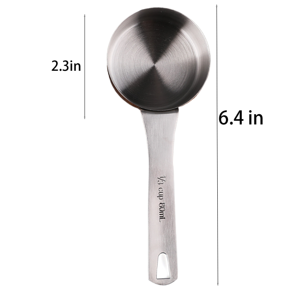 Stainless Steel Coffee Powder Scoop w/ Scale