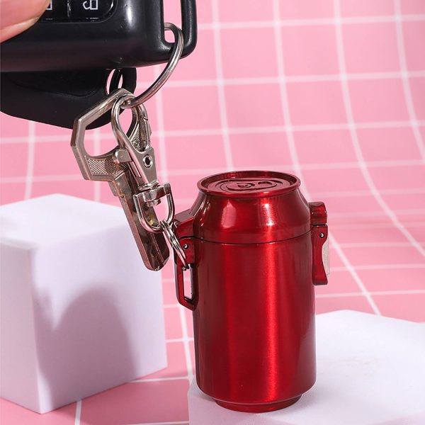 Coke Can Shape Mini Ashtray Key Chain