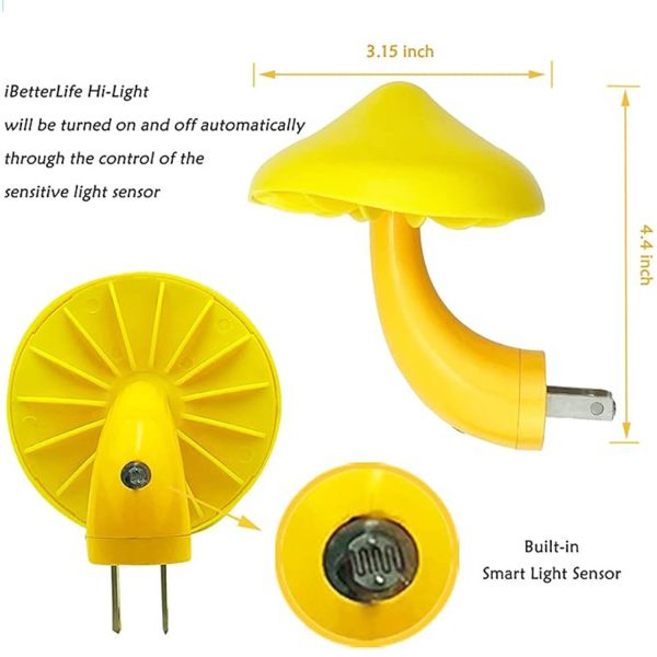 Cartoon Cute Mushroom Smart LED Night Light