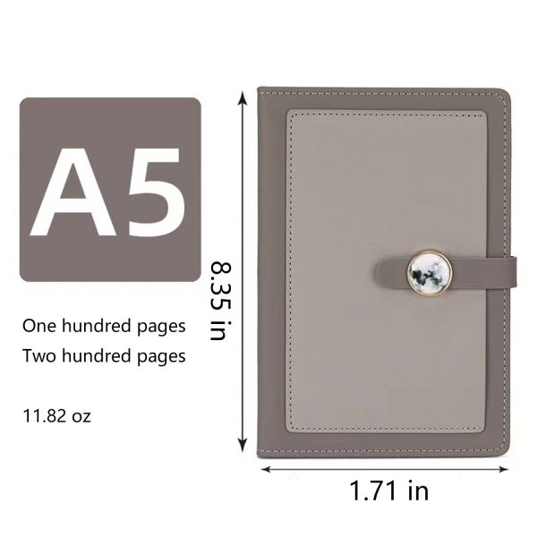 A5 Buckle PU Leather Multi-color Notebook