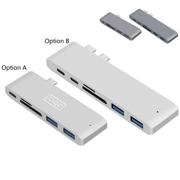 6 in 1 USB C Adapter for MacBook Laptop Computer