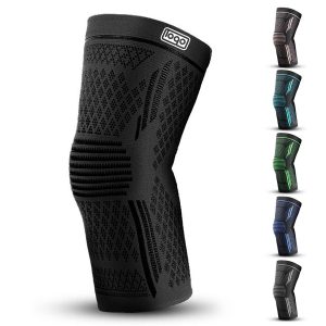 Silicone Anti Slip Nylon Knitted Breathable Sports Knee Pads