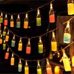 Beer Bottle-Shaped Glowing Atmosphere Lamp USB String Light