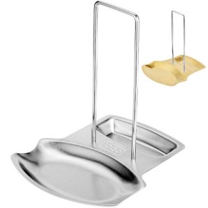 Stainless Steel Kitchen Lid and Spoon Rest Organizer