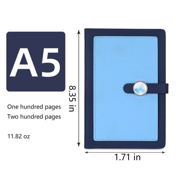 A5 Buckle PU Leather Multi-color Notebook