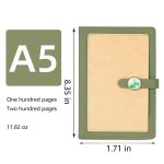 A5 Buckle PU Leather Multi-color Notebook