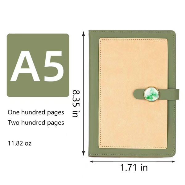 A5 Buckle PU Leather Multi-color Notebook