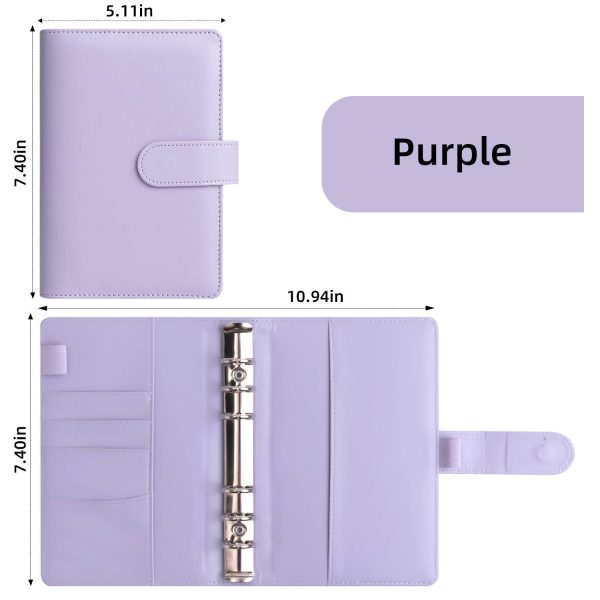 A6 PU Leather 3 Ring Binder/Notebook