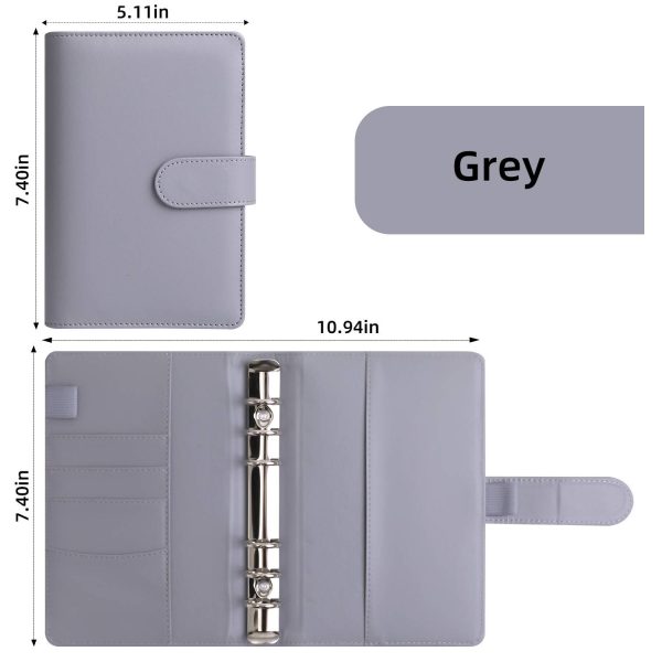 A6 PU Leather 3 Ring Binder/Notebook