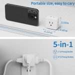 Mini Multi-Plug Wall Outlet Extender