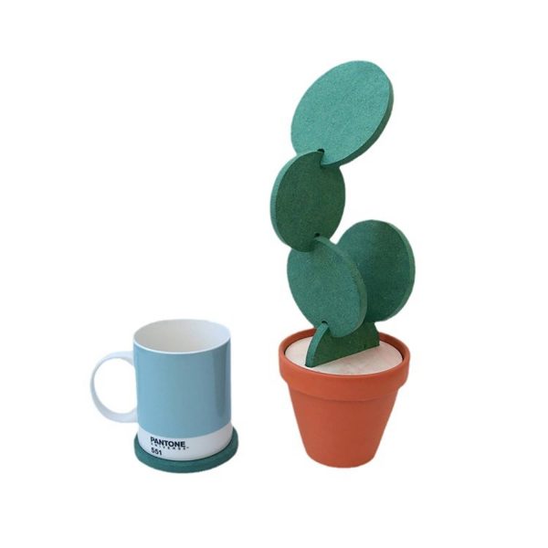 Non-slip Insulated Cactus Coaster