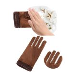 Women Touch Screen Leatherette Warm Gloves