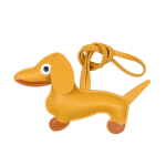 Pu Leather Cartoon Cute Dachshund Shape Vintage Key Chain