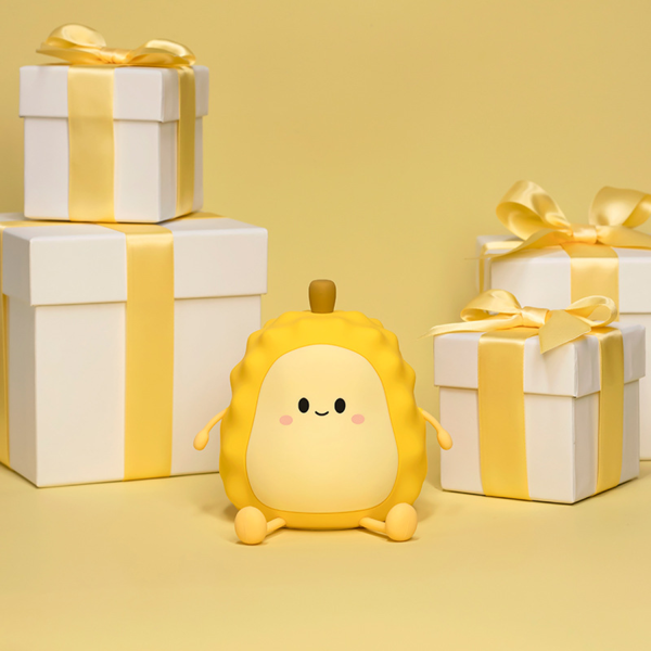 Cute Silicone LED Touch Rechargeable Durian Dimmable Lamp
