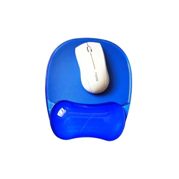 PU Leather Mouse Pad with Silicone Wrist Rest