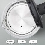 68 OZ LED Glass Stainless Steel Electric Kettle