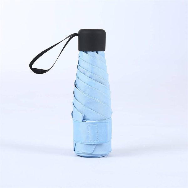 35in Folding Mini Capsule Umbrella W/ Sun Protection