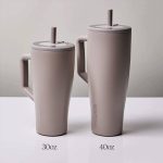 30&40 OZ Stainless Steel Tumbler Cup w/ Handle and Straw