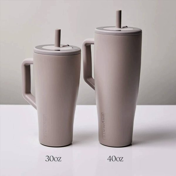30&40 OZ Stainless Steel Tumbler Cup w/ Handle and Straw