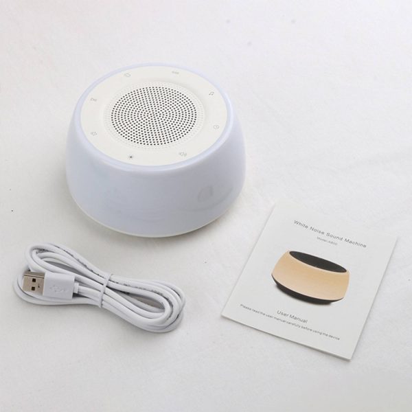 White Noise Speaker USB Night Lamp W/ Timed