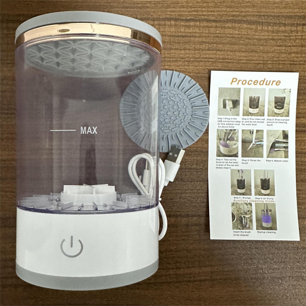 Makeup brush washer