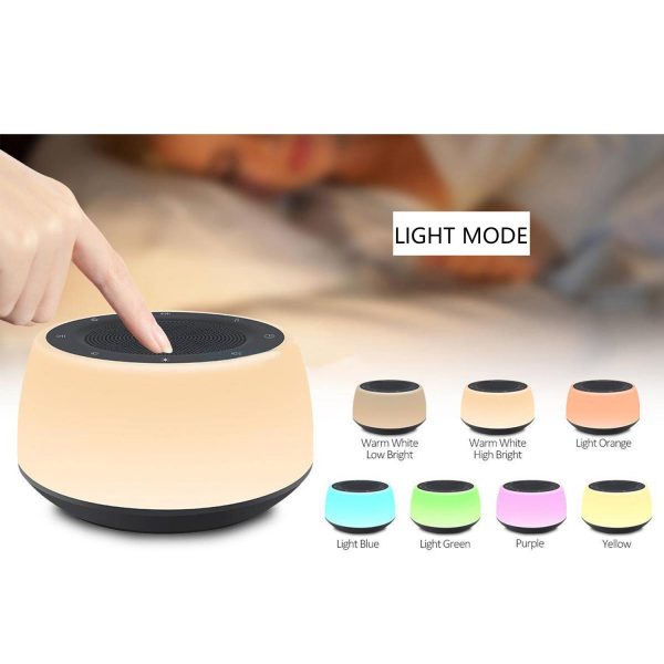 White Noise Speaker USB Night Lamp W/ Timed