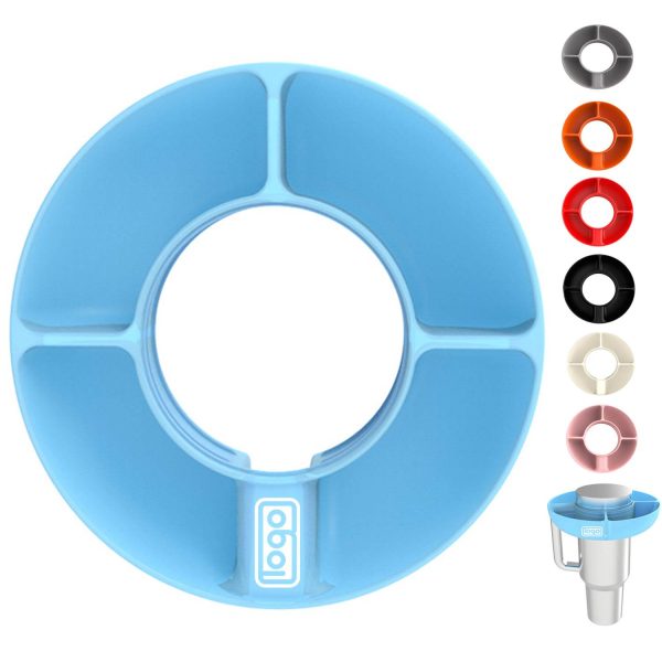 Silicone snack bowl platter