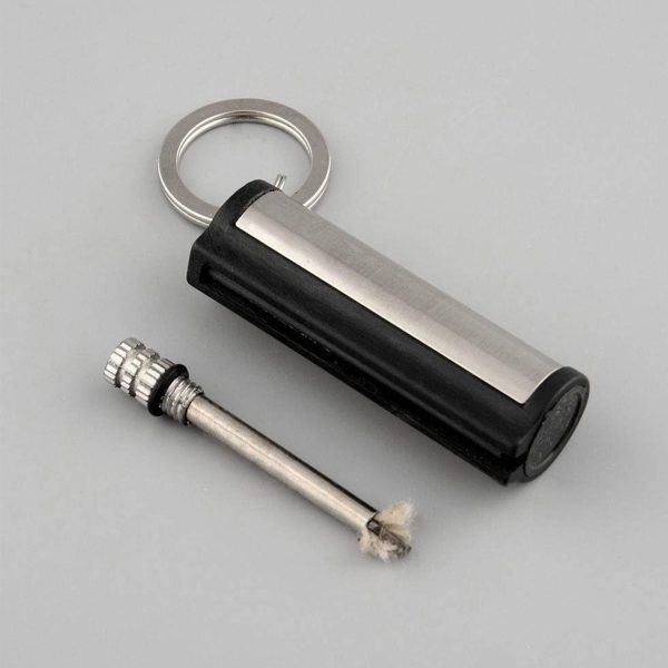 Metal Matches Lighter W/ Key Ring