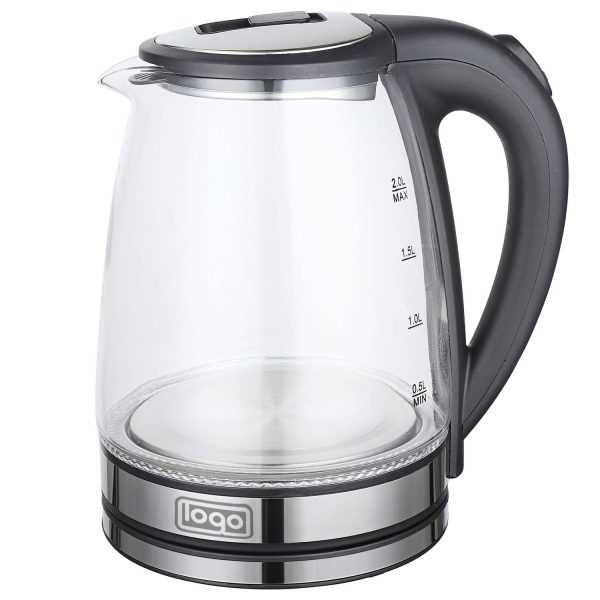 68 OZ LED Glass Stainless Steel Electric Kettle