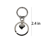 Zinc Alloy Colorfast Key Chain